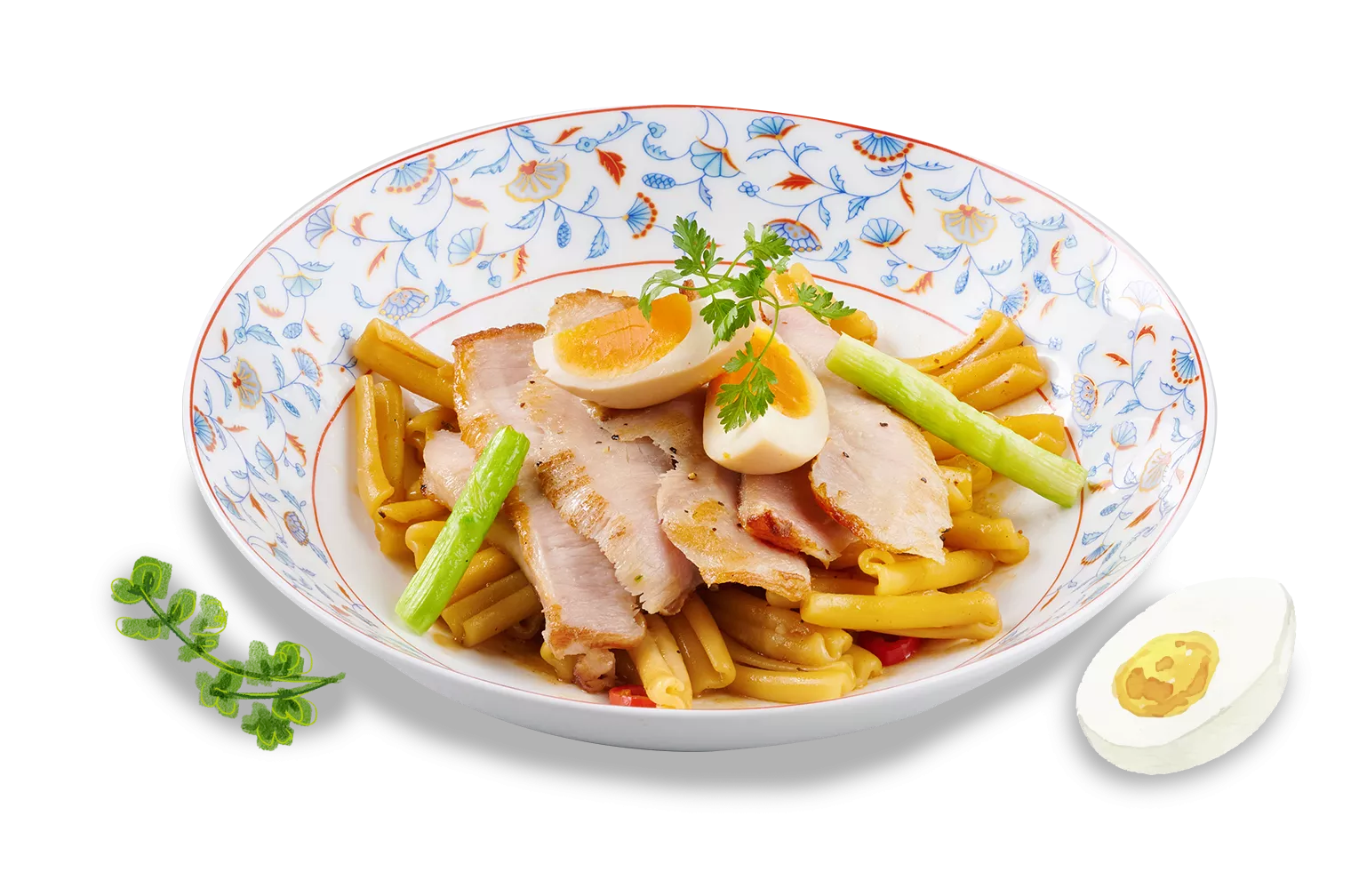 麻藥奶油松阪豬麻花捲麵